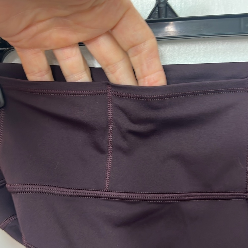 #28 Lululemon Fast Free Crop ll Nulux 19" 
Sz 8, Dark Adobe, Reflective Run Gym - Picture 6 of 14